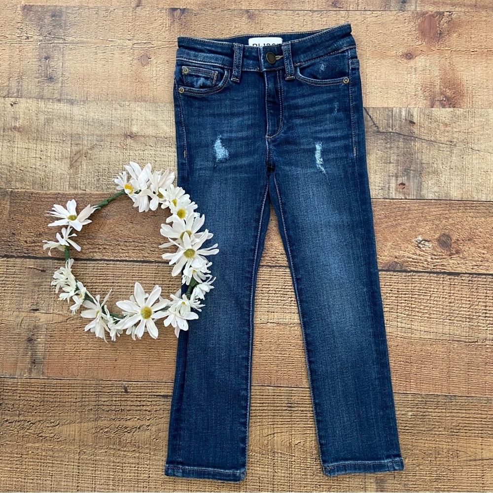 JEANS DL 1966 CHLOE Active X Skinny Distressed Jeans (Kids) Adjustable Waist